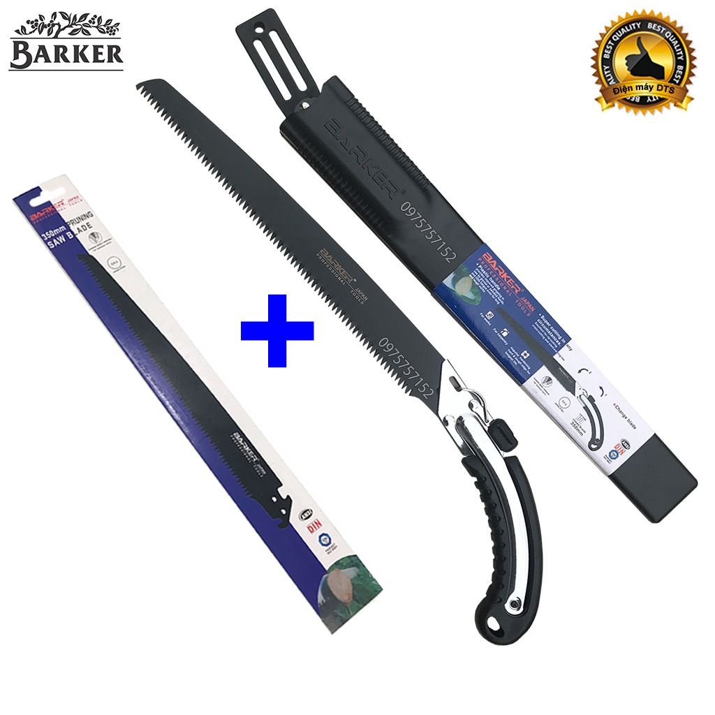 Cưa gỗ cầm tay cao cấp 350mm Eacker, Barker - Có bao đựng , bộ cưa gỗ cao cấp và lưỡi cưa thay thế, cưa đa năng, cưa cầm tay