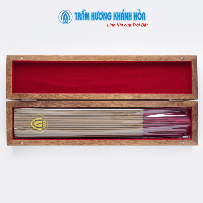Hương trầm tài lộc - hộp gỗ 115 nén