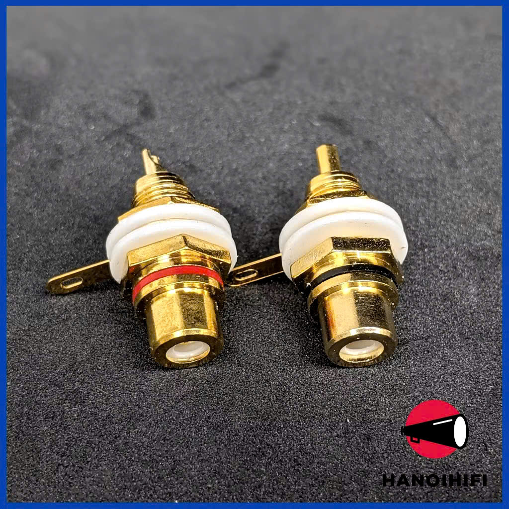 Combo of 2 Jacks (Rac 02) High Quality Gold-Plated Soldered Rac Lotus Av Jack. Price for 2 Products