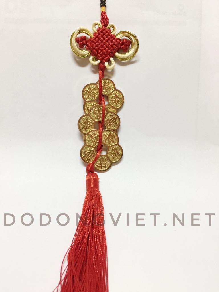 Xâu 3 đồng tiền hoa mai mạ vàng 24k
