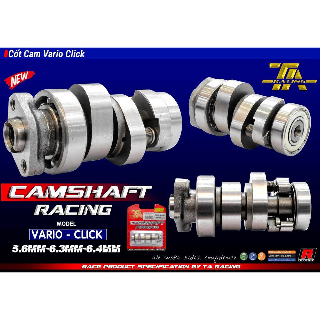 Cốt cam độ vario / click 125 ta racing