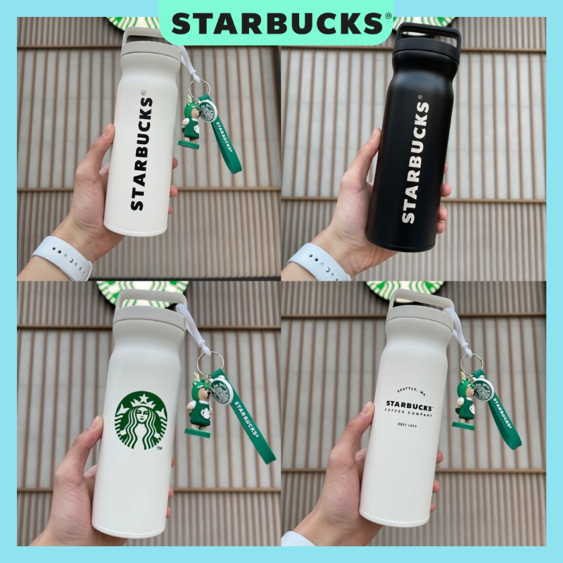 Bình giữ nhiệt starbucks có quai cầm và lọc chặn đá dung tích 500ml