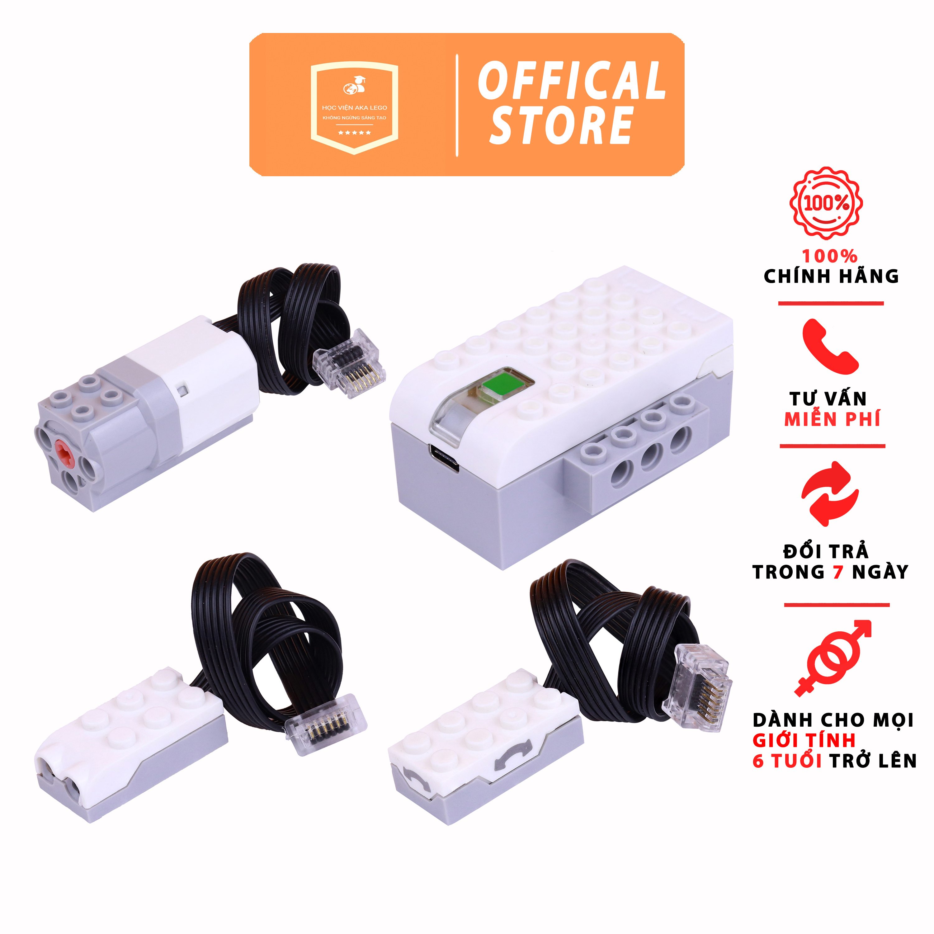 Bổ Sung Cho LEGO Wedo 2.0 Bộ Não SmartHub Động Cơ Motor Lego Sensor Cảm Biến Nghiêng Cảm Biến Chuyển Động Aka LEGO