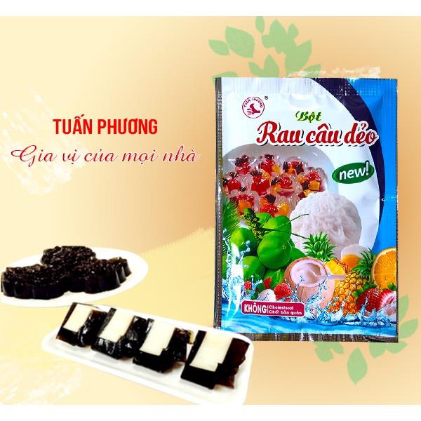 1 gói Bột rau câu dẻo làm thạch miếng Keto