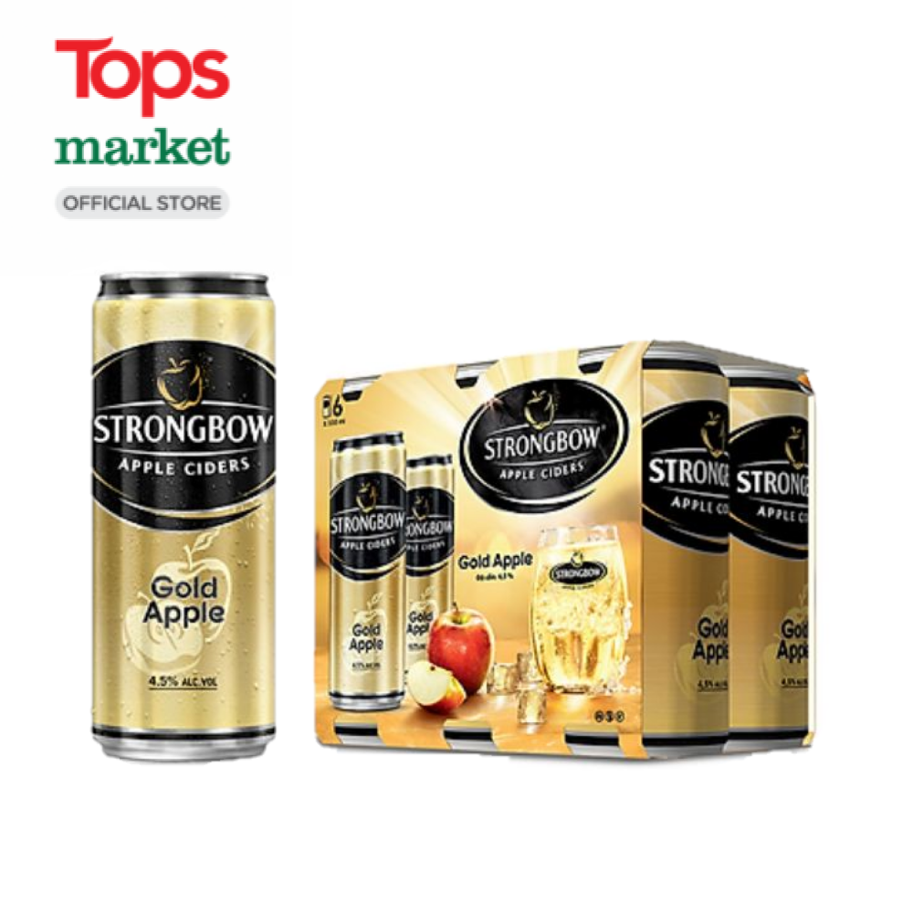 Lốc 6 Lon Nước Táo Lên Men Strongbow Gold 330Ml - Siêu Thị Tops Market