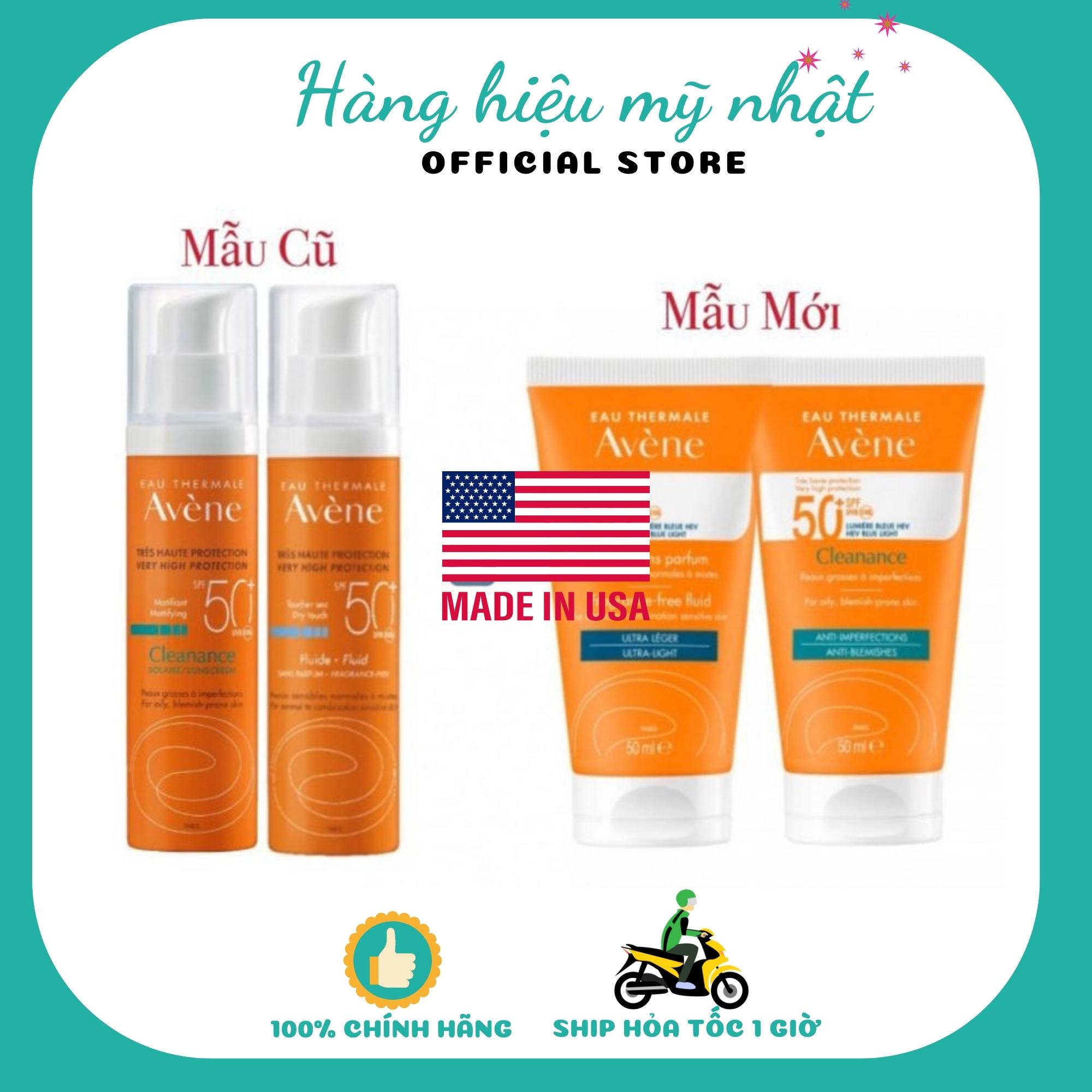 Kem chống nắng avene dry touch fluide spf50+ 50ml
