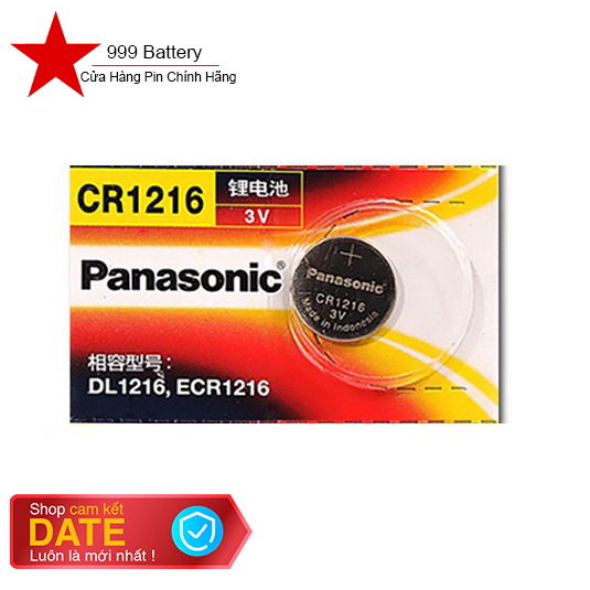 Pin cr1216 panasonic 3v lithium chính hãng - vỉ 1 viên