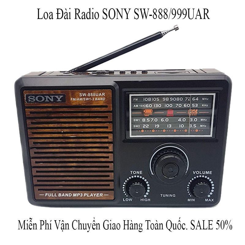 [HCM][SALE LỖ VỐN] Ðài Radio Sony Cao Cấp Loa Đài Giá Rẻ Loa Sách Tay Nghe Nhac Chất Lượng Cao Ðài SW-888UAR SW-999 UAR Nghe Ðuợc Nhiều Kênh THẺ Nhớ MP3 Độ Nhạy Cao  Bắt Sóng Tốt  Âm Thanh Rõ Ràng BH 12 TH