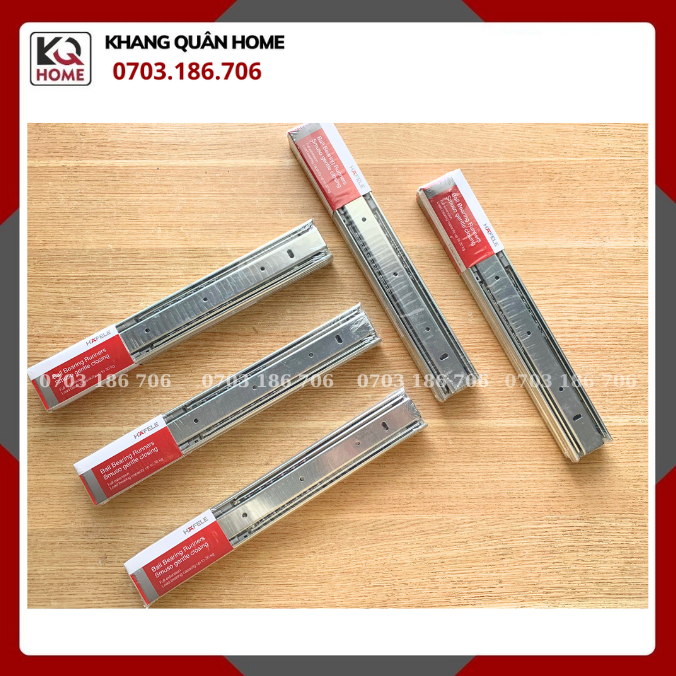 Ray bi 3 tầng đóng giảm chấn hafele chính hãng - giá tốt sẵn kho 494.02.061