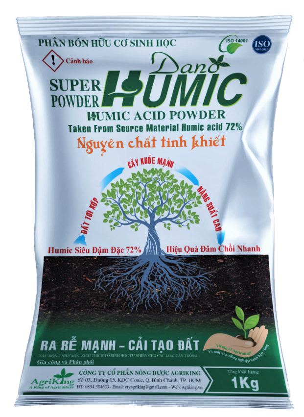 Super Humic 72% Gói 1kg ( Vàng Đen Trong Nông Nghiệp)