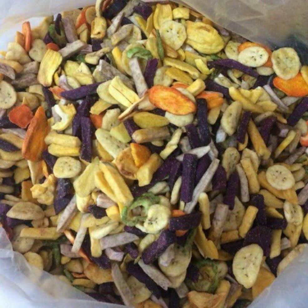 Trái cây sấy thập cẩm giòn ngon vị ngọt tự nhiên (Hàng bể) 250gr