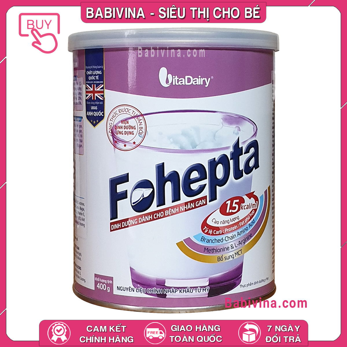 Sữa bột fohepta 400g cho người bệnh gan