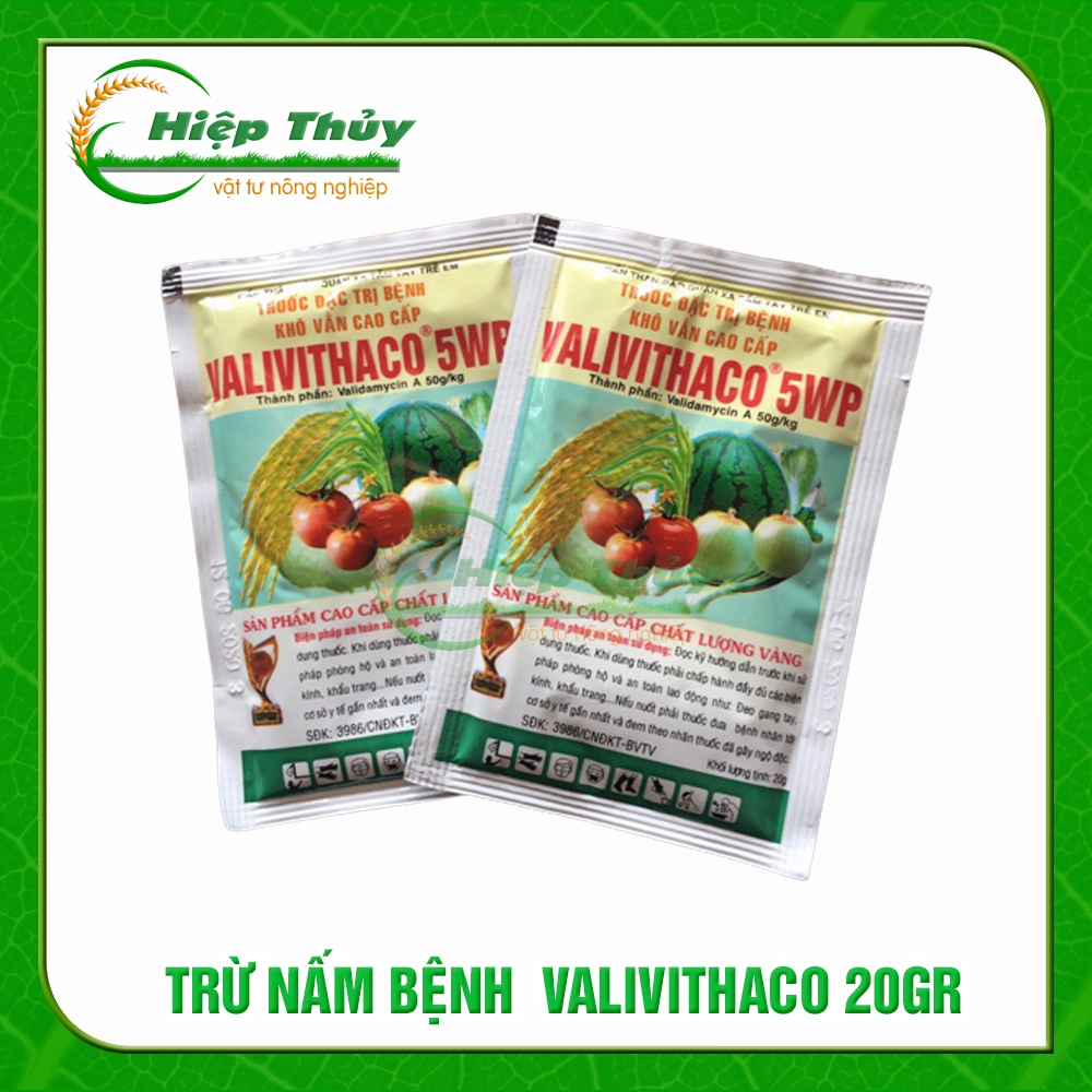 Valivithaco 5wp chuyên bệnh nấm, khô vằn cho cây trồng | gói 20g
