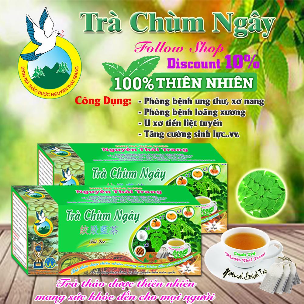 Trà Chùm Ngây (Hộp 50 Túi Lọc X 2g)- Nguyên Thái Trang – Phòng Ung Thư, Loãng Xương – Làm Đẹp Da - Tốt Cho Sức Khỏe