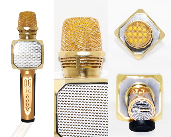 Micro Hát Karaoke Mic SD-10 Bluetooth Không Dây - Hỗ trợ thu âm âm thanh chuẩn loa to Có tăng chỉnh giọng sản phẩm. Bảo hành 12 tháng.
