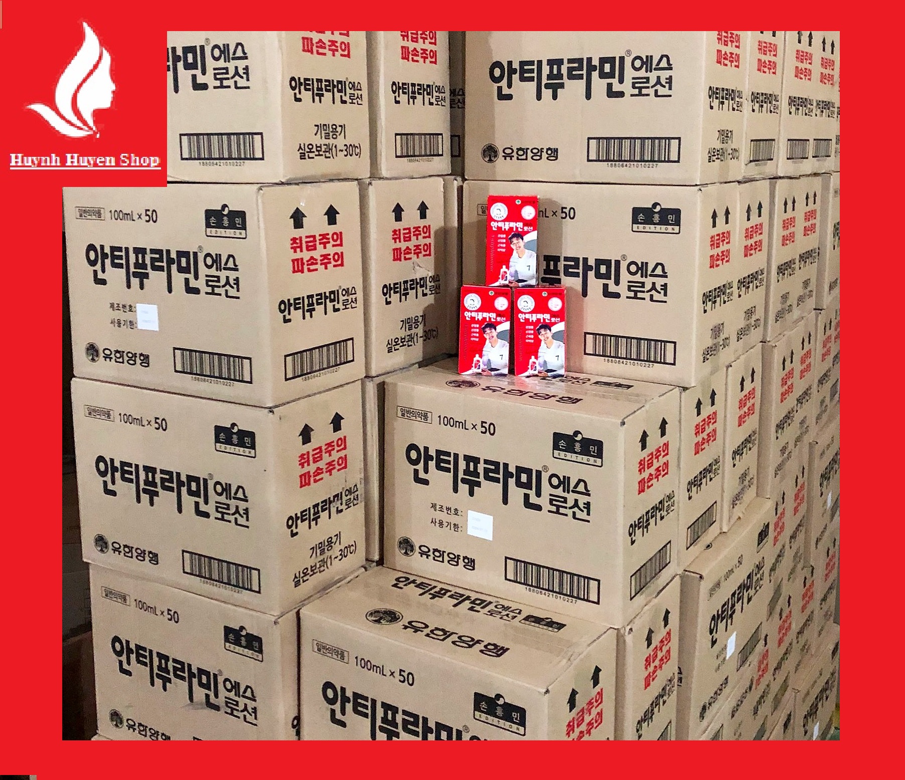 [HCM][chính hãng- giá sỉ] 10 chai dầu nóng hàn quốc Antiphlamine 100ml Hàn Quốc 2 mẫu date mới