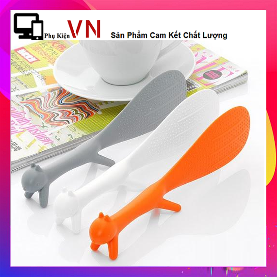 ⚡ vá múc cơm chống dính hình con sóc - muôi xới cơm - muỗng xúc cơm chống dính ⚡