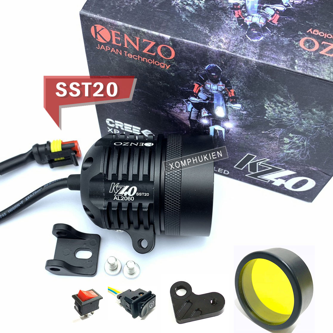 Đèn trợ sáng l4x chip sst20 siêu sáng 30w