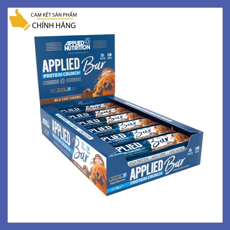Bánh Whey Protein Bar - Applied Nutrition Applied bar protein crunch (Hộp 12 thanh)