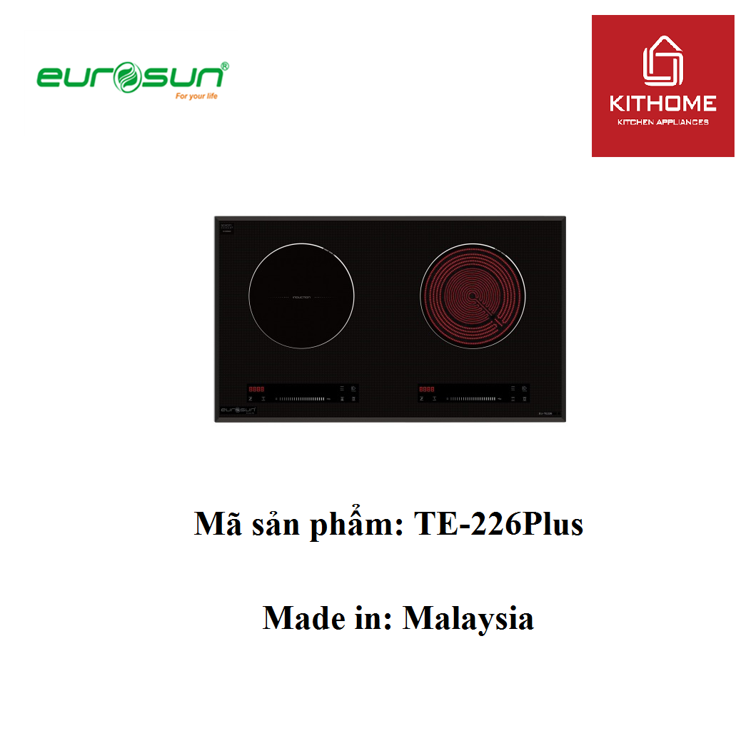Bếp điện từ 2 vùng nấu eurosun eu-te226plus
