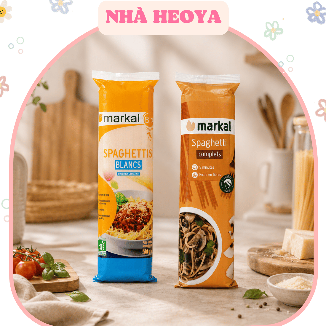MÌ Ý MARKAL SPAGHETTI BLANCS/ COMPLETS HỮU CƠ 500GMÌ Ý MARKAL SPAGHETTI BLANCS/ COMPLETS HỮU CƠ 500G