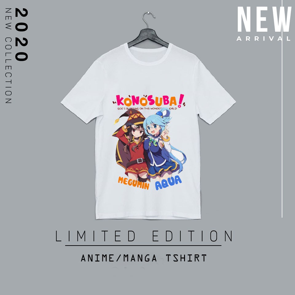 Áo thun anime Konosuba Megumin Aqua mẫu mới siêu HOT