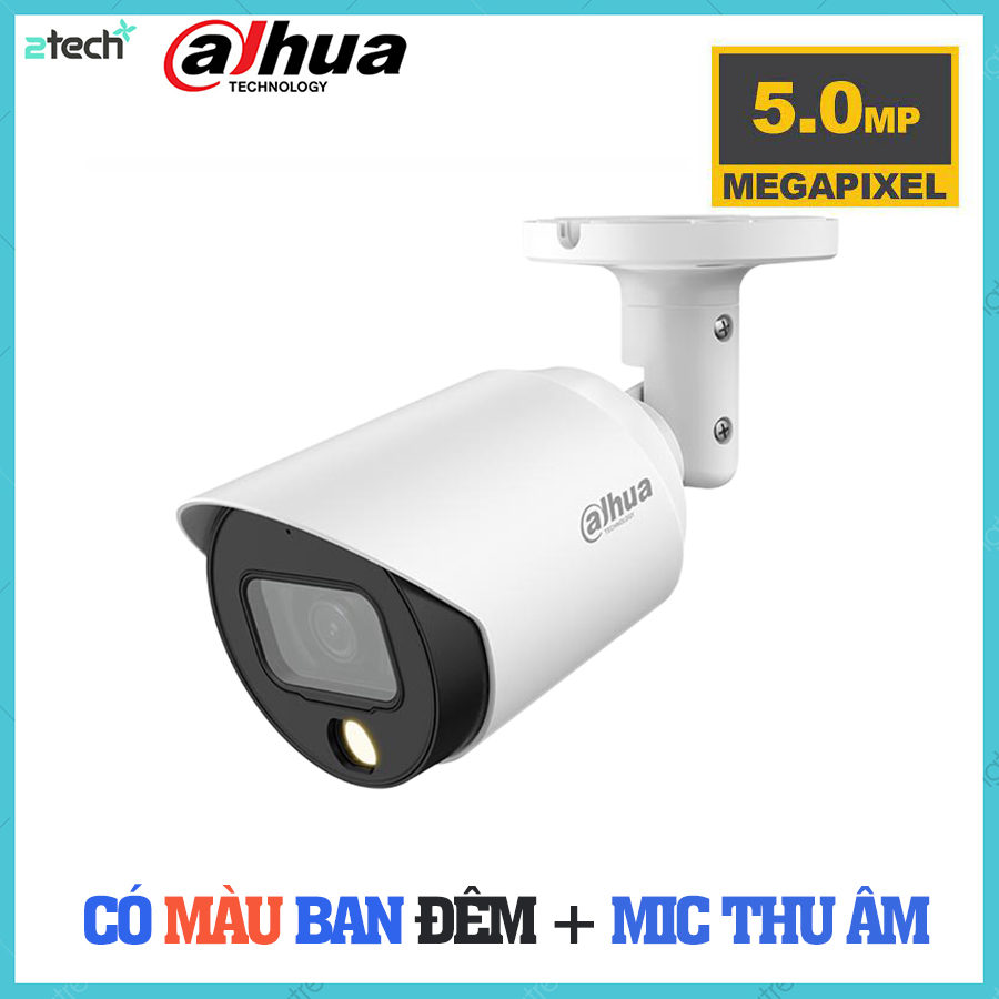 Camera hdcvi 5mp full color dahua dh-hac-hfw1509tp-a-led