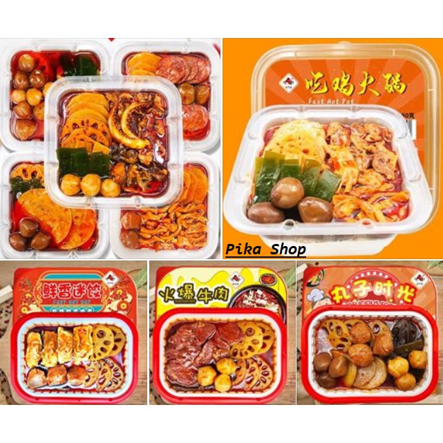 [HCM][ SIÊU NGON ]COMBO 5 HỘP Lẩu tự sôi Trùng khánh ( lẩu ăn liền ) - Lẩu gà ớt hiểm