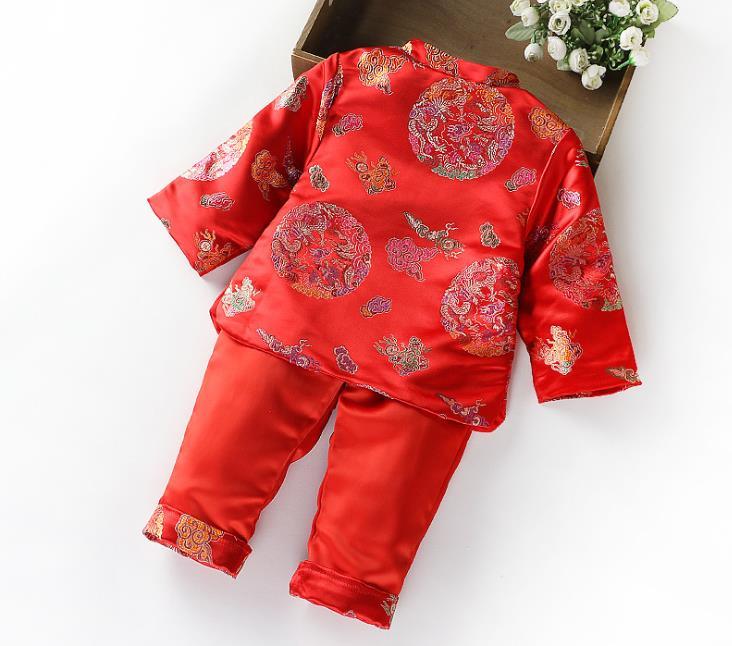 Sét tết đỏ cao cấp bé trai siêu bảnh bao cổ tàu