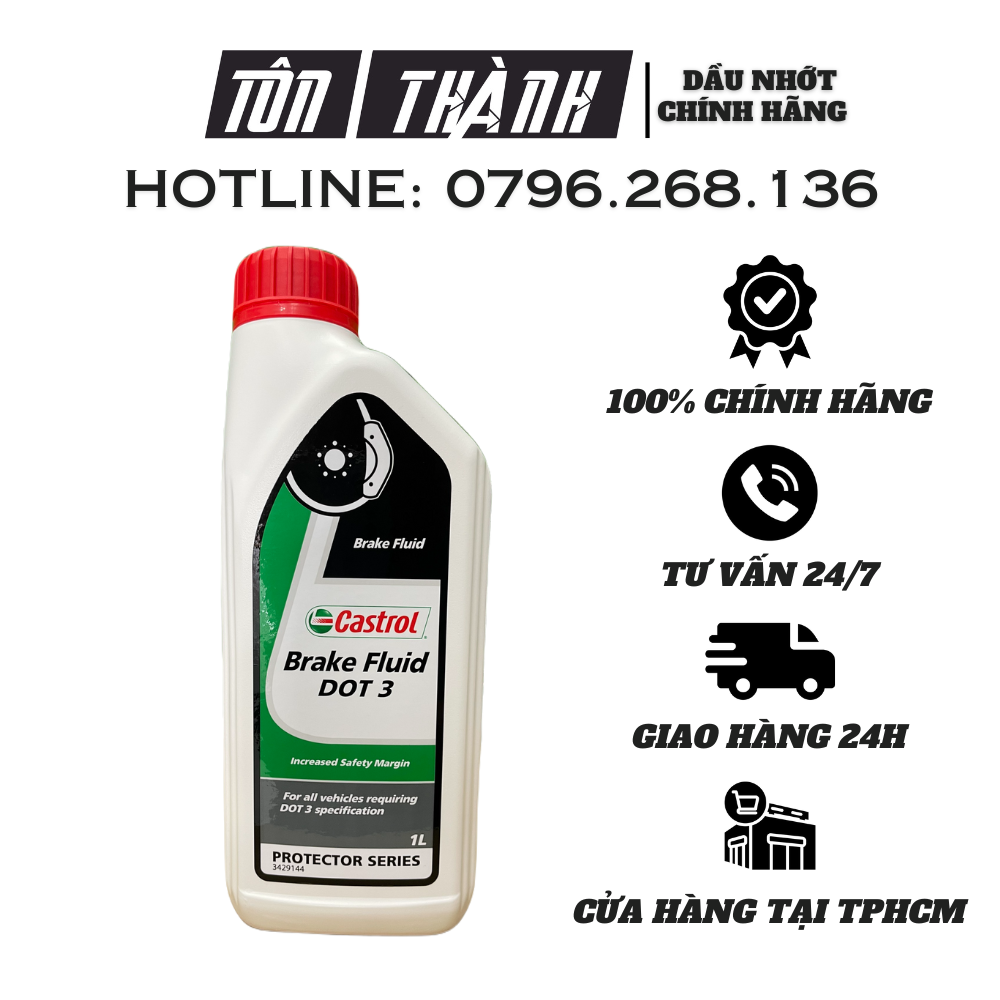 Dầu phanh, dầu thắng xe ô tô cao cấp Castrol Brake Fluid Dot 3