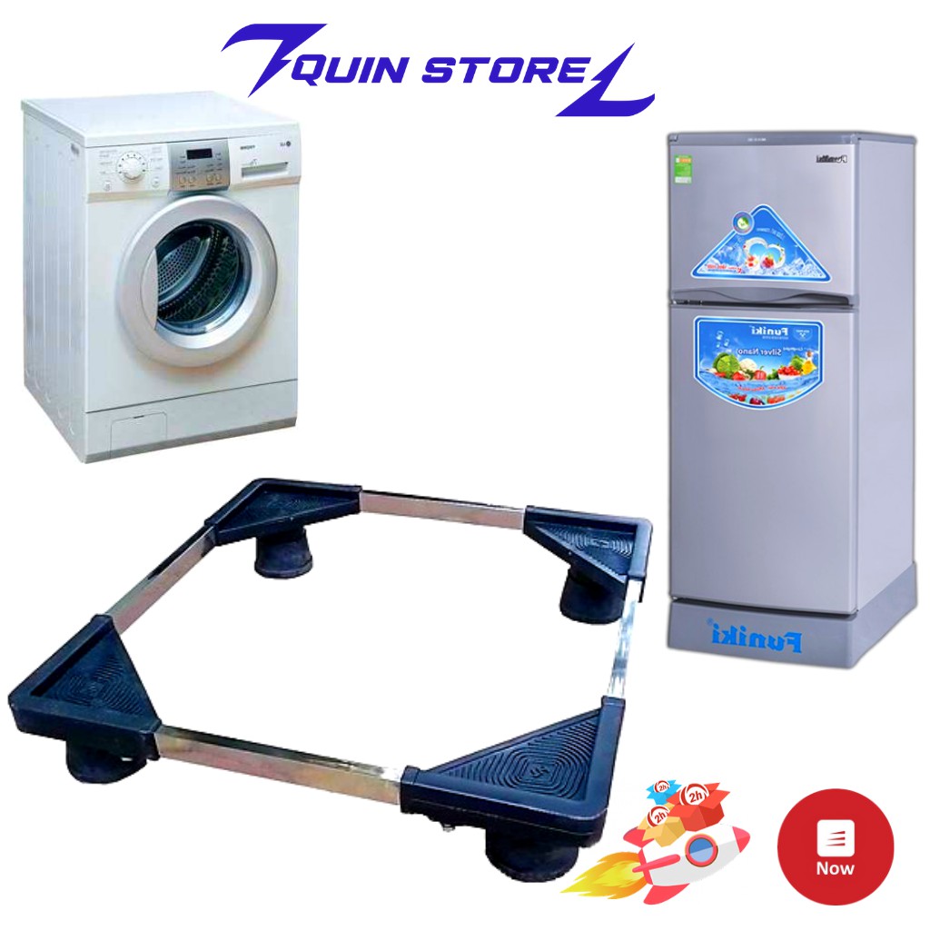 [HCM]chân đế máy giặt INOX-304-chân đế tủ lạnh- chân đế máy giặt lg - Chân Đỡ Máy Giặt Tủ Lạnh  Chống Rung Lắc Khung Inox Đế Nhựa Siêu Chịu Lực ...BẢO HÀNH ĐỔI MỚI 12 THÁNG
