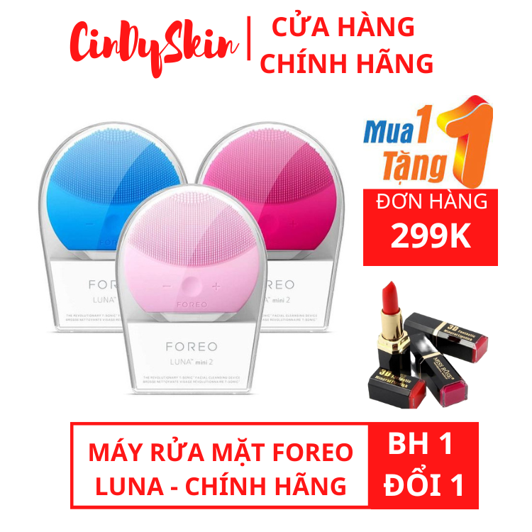 Máy rửa mặt foreo luna mini 2 sạch da sáng mịn - chính hãng