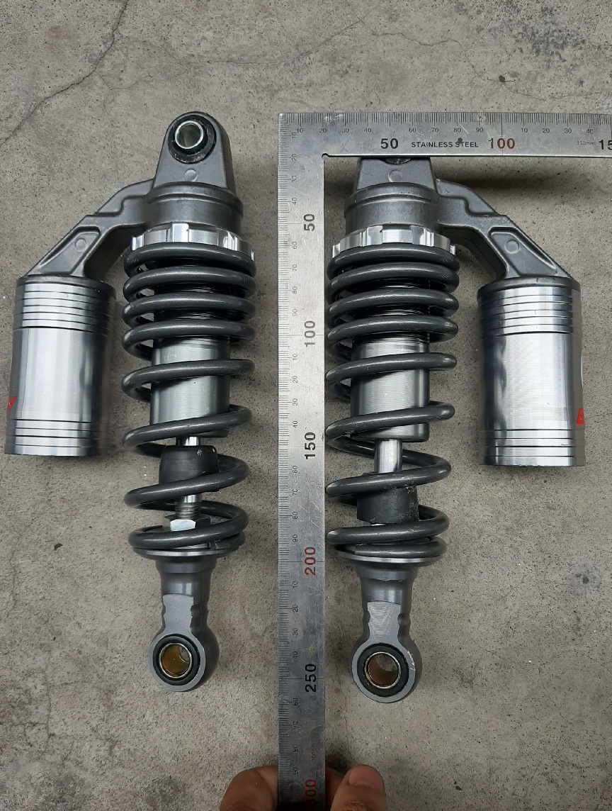 Giảm sóc sau xe điện thời trang có bình hơi dài 24-25cm