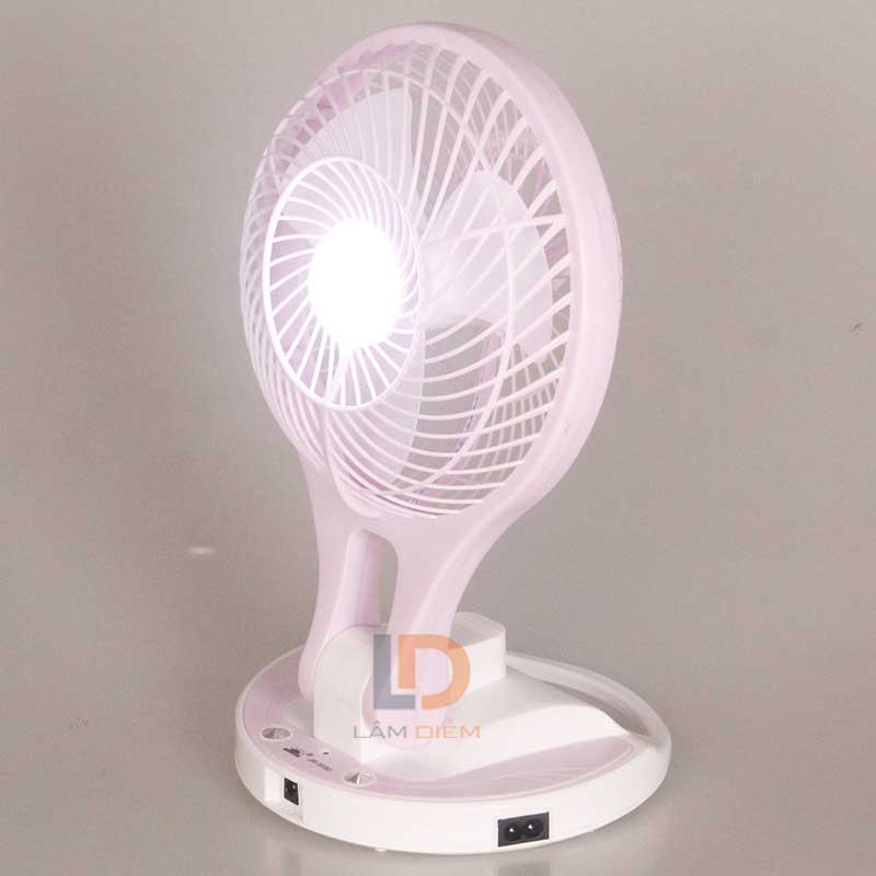 [HCM]QUẠT SẠC ĐỂ BÀN GẤP GỌN TÍCH ĐIỆN  ĐA NĂNG  5580