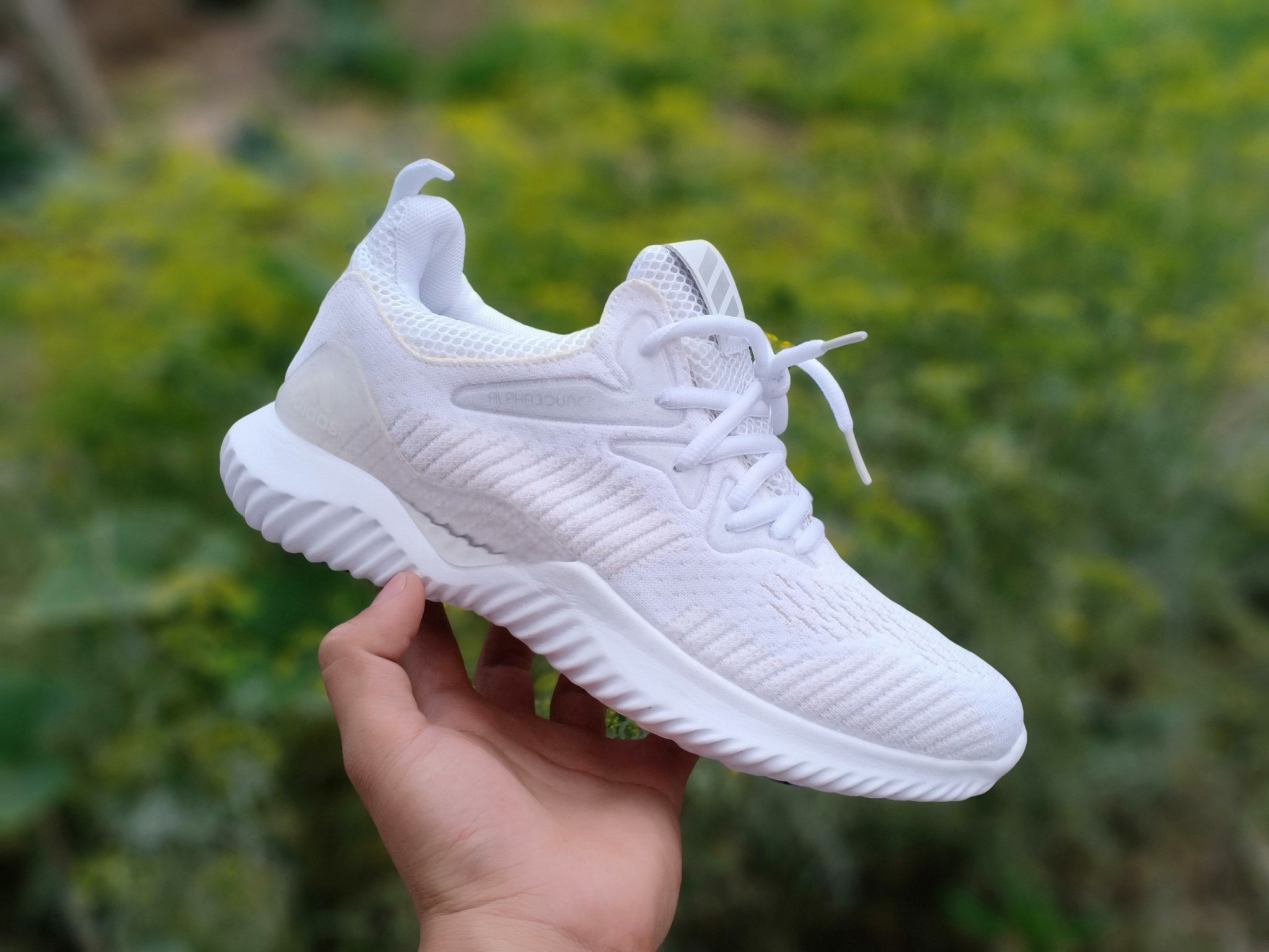 Giày snea giầy alphabounce trắng kem couple d&p hàng siêu cấp
