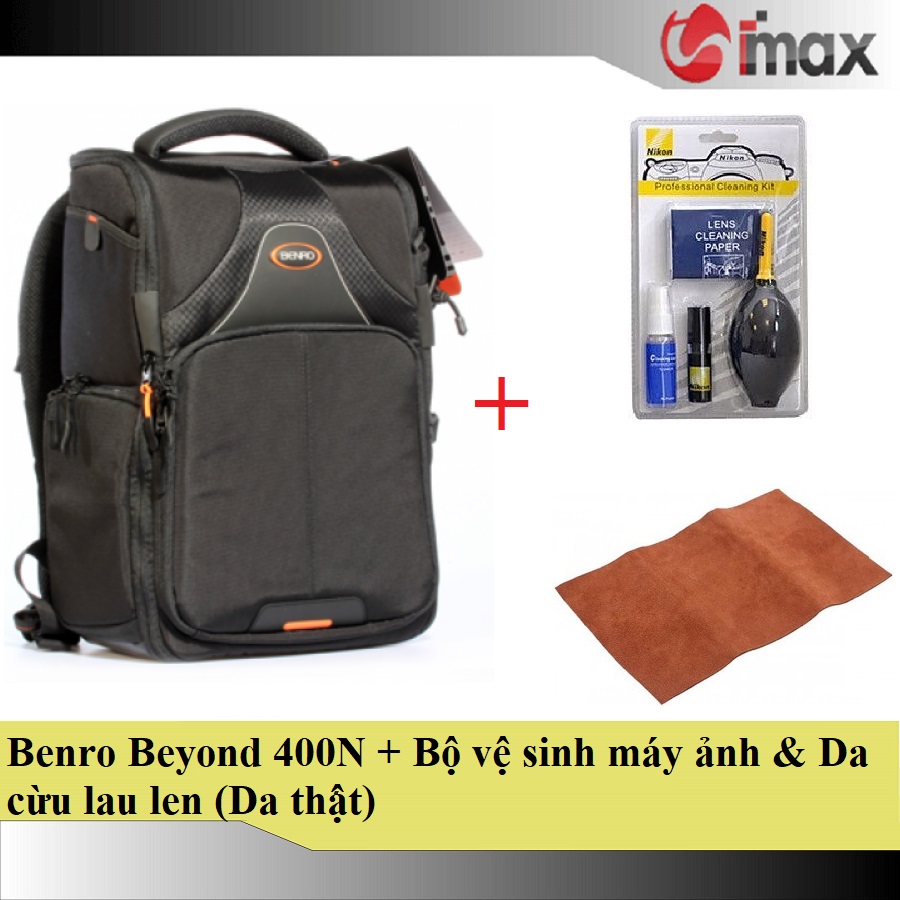 Balo máy ảnh Benro Beyond 400N + Bộ vệ sinh máy ảnh & Da cừu lau len