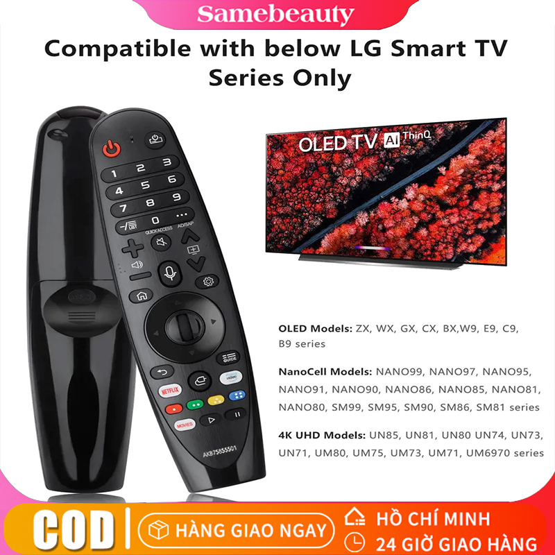 [Giao hàng 24 giờ⚡️] Điều khiển từ xa bằng giọng nói thay thế cho TV thông minh LG AN-MR20GA AN-MR19BA 2017-2020 LED OLED UHD