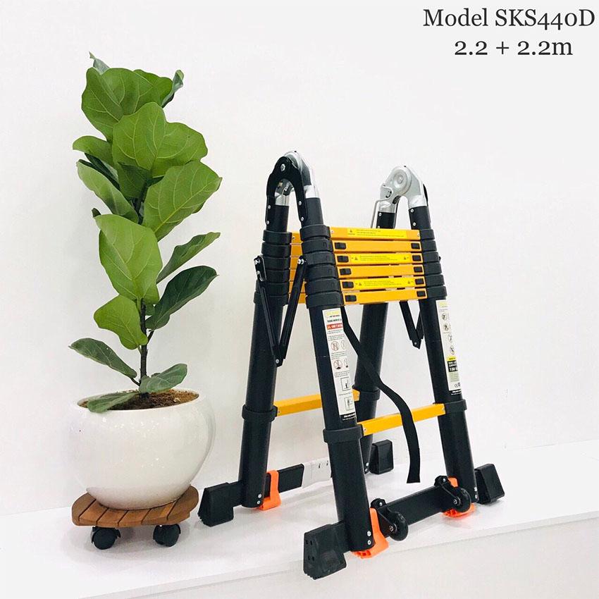 Thang nhôm rút gọn sumika model: sks 440d sơn tĩnh điện