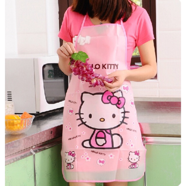 Tạp dề nấu ăn hoạ tiết dễ thương chống thấm