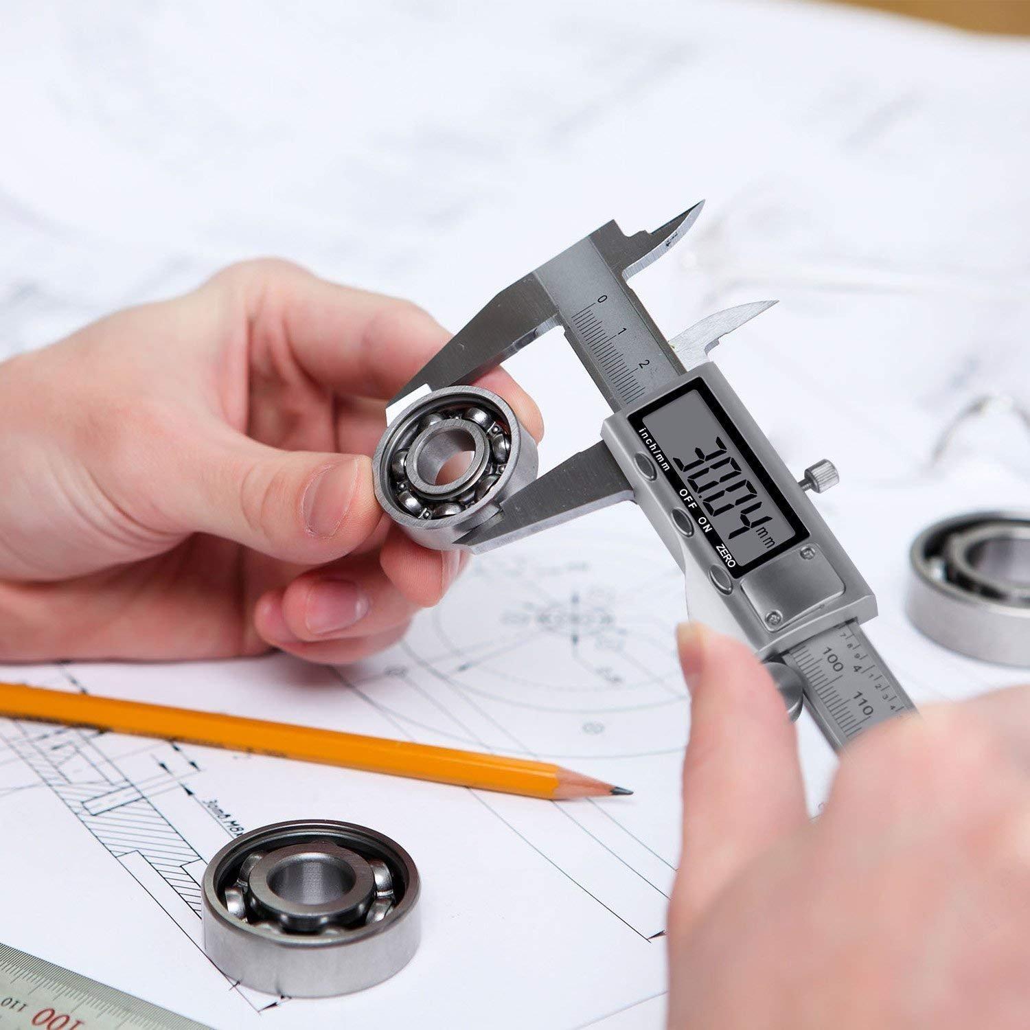 Thước kẹp điện tử 150mm loại tốt- Thước cặp điện tử độ chính xác cao, tặng kèm pin