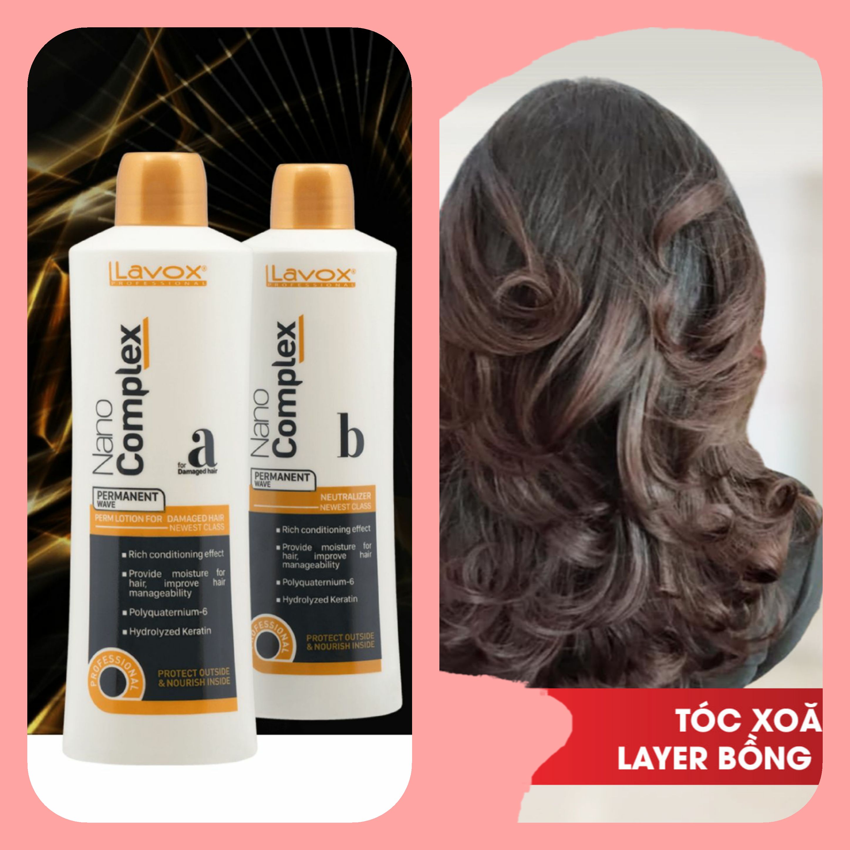 Kem Uốn Lạnh Siêu Dưỡng Công Nghệ NANO THẾ HỆ MỚI,  Uốn Trực Tiếp Không Cần kích nhiệt