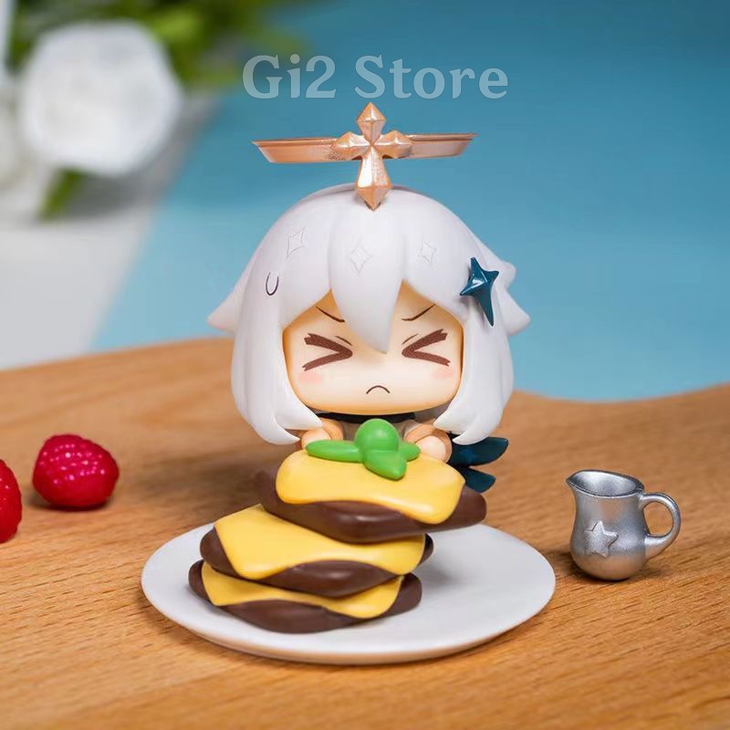 Mô hình nhân vật Paimon Genshin Impact bộ 6 chiếc Fullbox Paimon Thức ăn dự trữ chibi