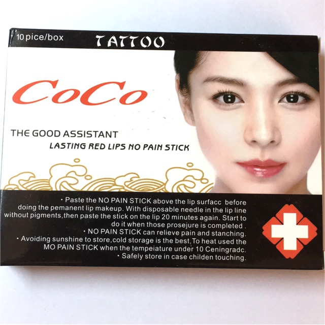 [HCM]Tê dán môi Coco / tê cô gái hộp 10 miếng