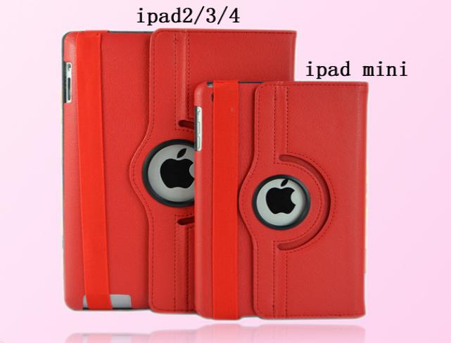 Bao da xoay 360 độ loại tốt cho ipad mini 1/2/3 đỏ
