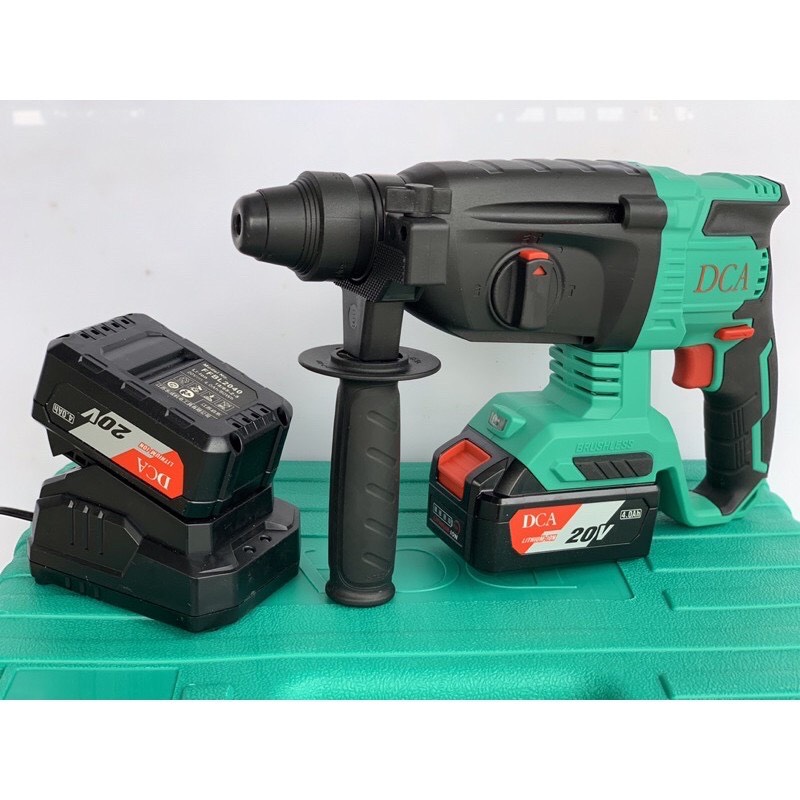 Máy khoan bê tông pin dca adzc04-24e không chổi than pin 20v