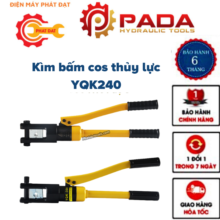 Kìm Bấm Cos Thủy Lực YQK240 Giá 1,240,000 Đồng*Miễn phí vận chuyển