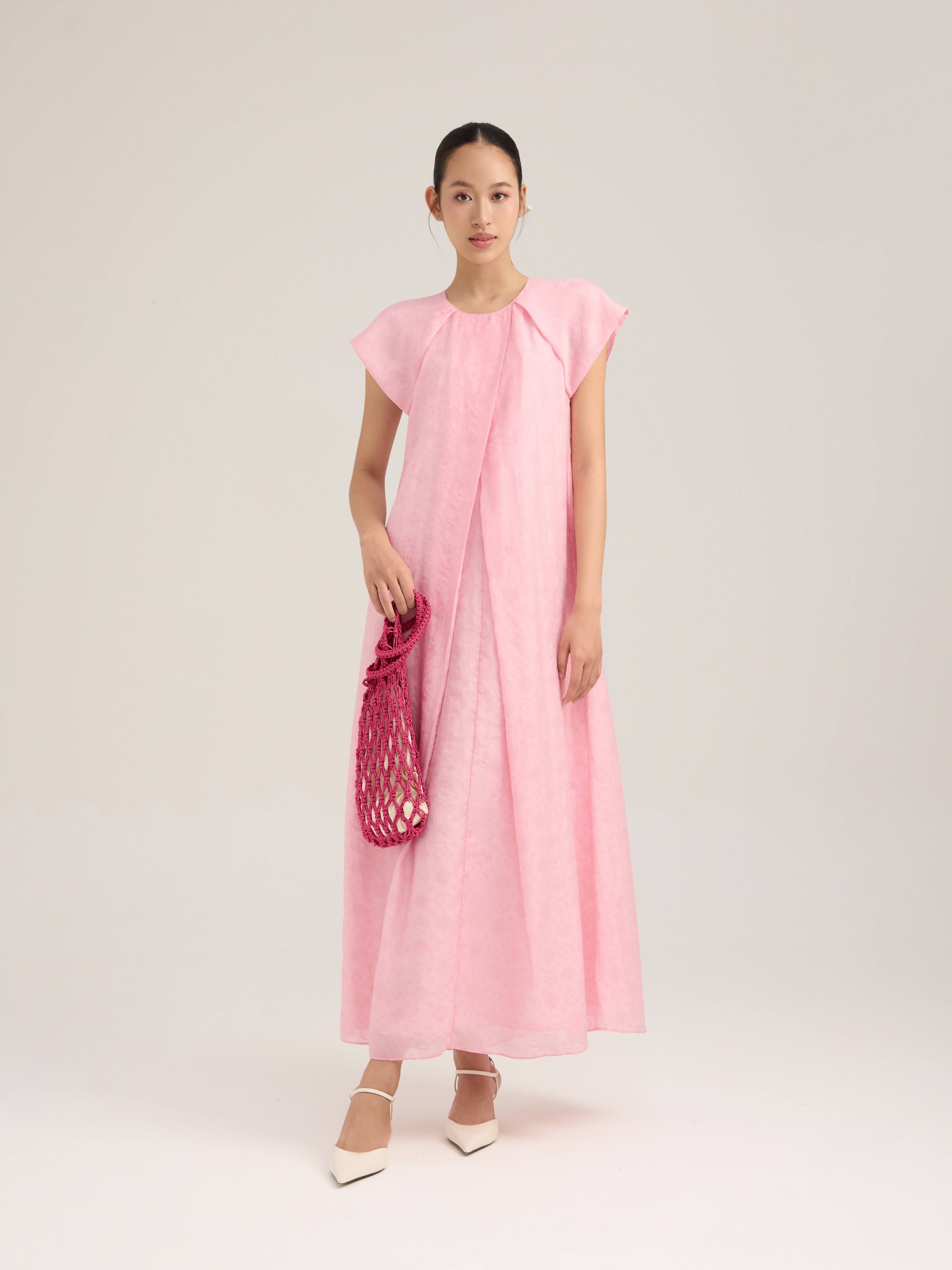 Đầm maxi cotton tơ Mauve A dress