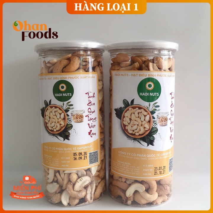 Hạt điều rang muối cao cấp vỡ đôi sạch vỏ, thơm giòn cam kết chất lượng, điều rang muối bình phước, 500gram, freeship