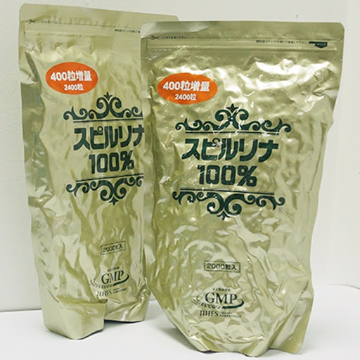 Tảo xoắn túi spirulina 2400 viên tảo xoắn spirulina nhật bản dạng túi