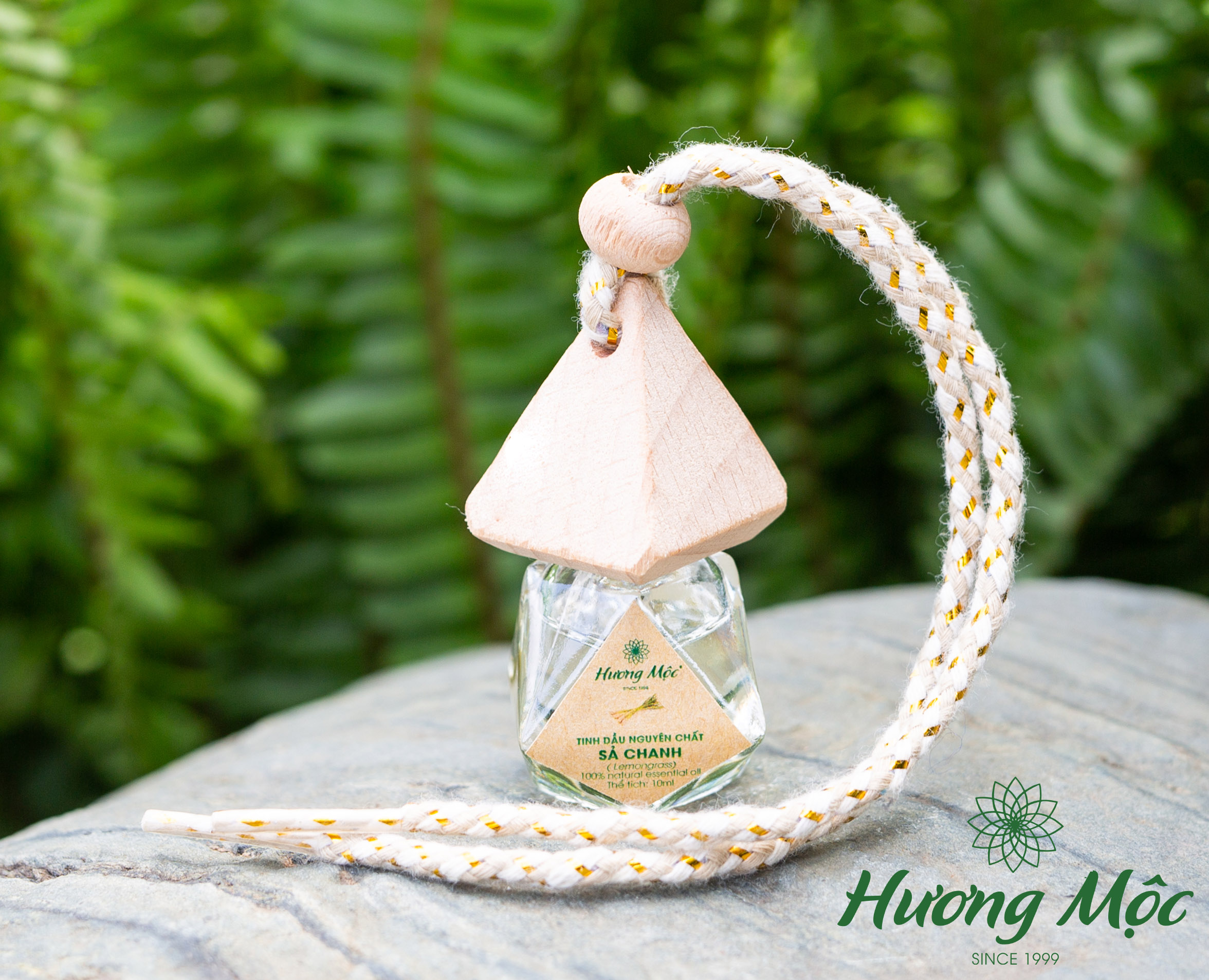 Tinh dầu thiên nhiên Sả chanh Hương Mộc treo xe, treo phòng | Lemongrass Essential Oil - có kiểm định chất lượng